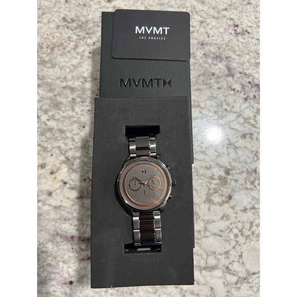 MVMT Rose Gold Victor Gunmetal Men's Watch, 43mm - NWT - Picture 3 of 5